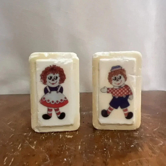 Vintage Katherine Gray 2 pack bar soap‎ Raggedy Ann and Andy Unused bars 5.5 oz - Picture 10 of 11